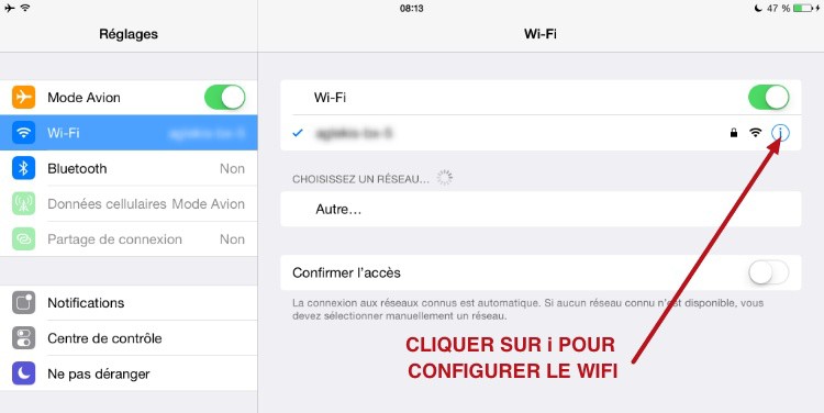 capture: Bloquer pub iPad, iPhone, choisir réseau
